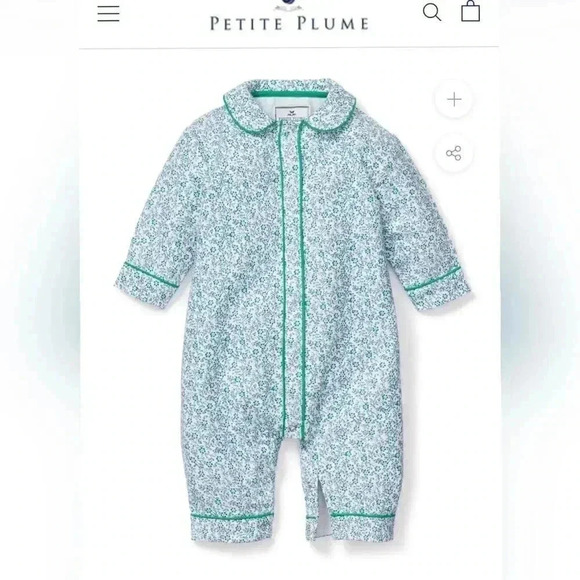 Petite Flume Stafford Floral Cambridge Romper - Picture 1 of 7